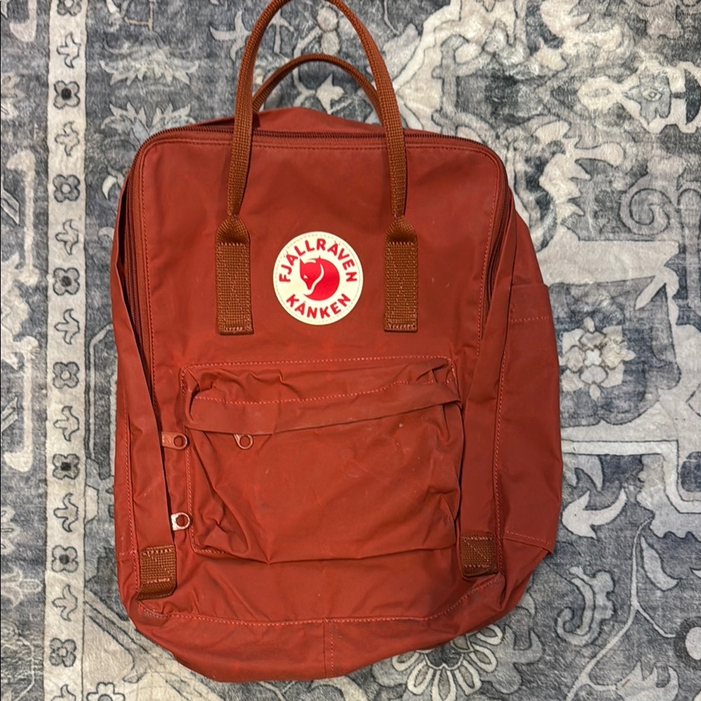 Fjallraven Kanken Dark Orange-Red Backpack Classic